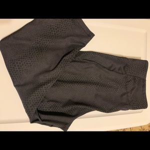 Tangerine black snake print leggings